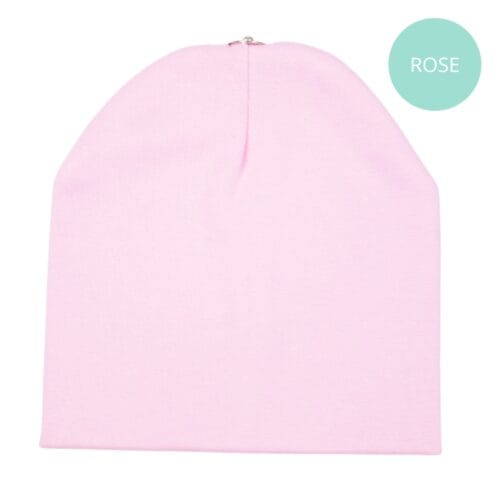 Tuque coton rose
