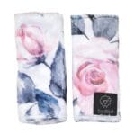 Strap protectors -  White flowers