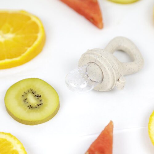 haakaa® Grignoteuse enfant pour fruits housse de congélation gris