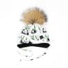 Tuque à oreille et pompon panda