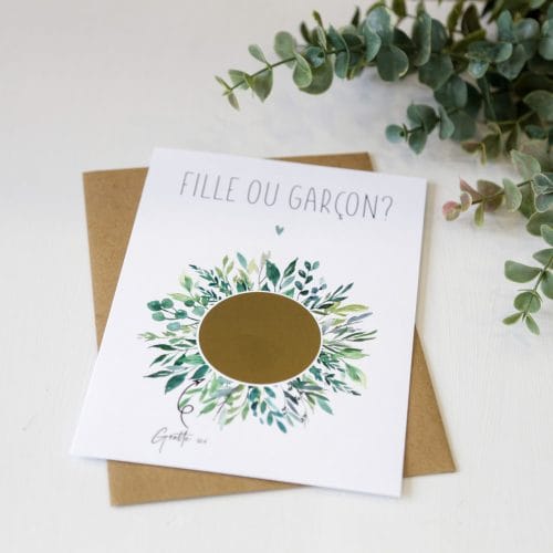 Carte à gratter garçon