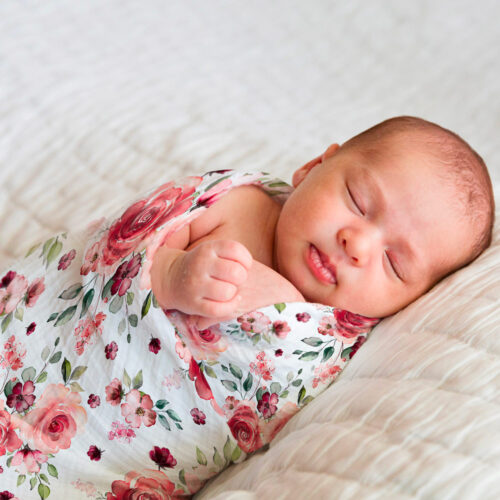 Mousseline fleur pêche